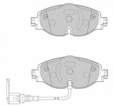 NECTO fd7565a -  Комплект тормозных колодок, дисковый тормоз