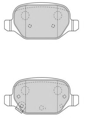 NECTO fd7585a -  Комплект тормозных колодок, дисковый тормоз