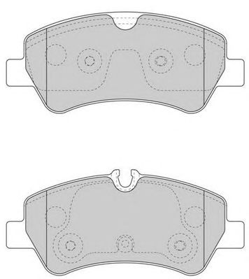 NECTO fd7597v -  Комплект тормозных колодок, дисковый тормоз