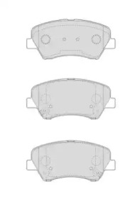 NECTO fd7609a -  Комплект тормозных колодок, дисковый тормоз