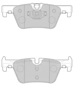 NECTO fd7619a -  Комплект тормозных колодок, дисковый тормоз