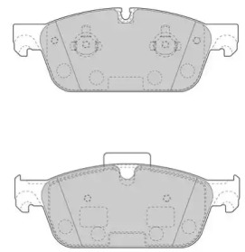NECTO fd7628a -  Комплект тормозных колодок, дисковый тормоз