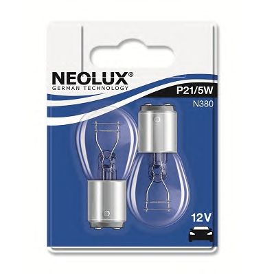 NEOLUX n38002b -  ЛАМПА 21/5W 12V BAY15D 10XBLI2 NEOLX P21/5W (ДВОЙН