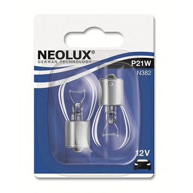 NEOLUX n38202b -  ЛАМПА 21W 12V BA15S 10XBLI2 NEOLX P21W (ДВОЙНОЙ БЛ