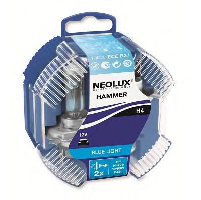 NEOLUX n472b -  ЛАМПА Н4 КОМПЛ 2 ШТ (4000К) BLUE LIGHT N472B 60/5