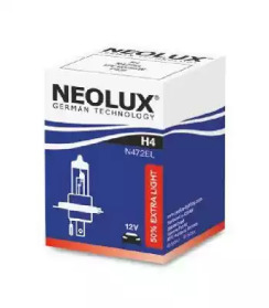 NEOLUX n472el -  ЛАМПА Г/С H4 (60/55W) P43T EXTRA LIGHT +50% 12V 2Ш