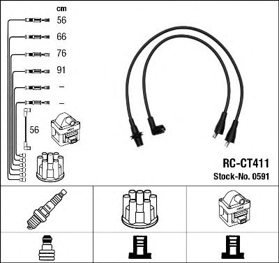NGK 0591 -  Комплект проводов зажигания