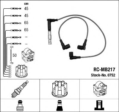 NGK 0752 -  Комплект проводов зажигания