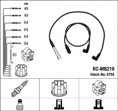 NGK 0754 -  Комплект проводов зажигания