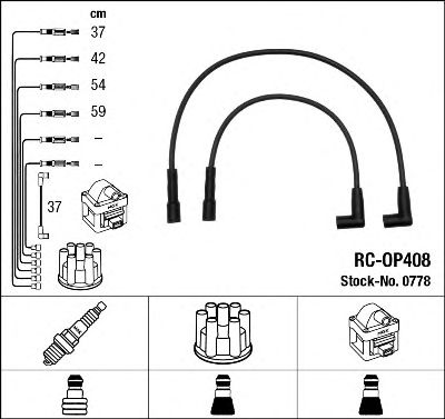 NGK 0778 -  Комплект проводов зажигания