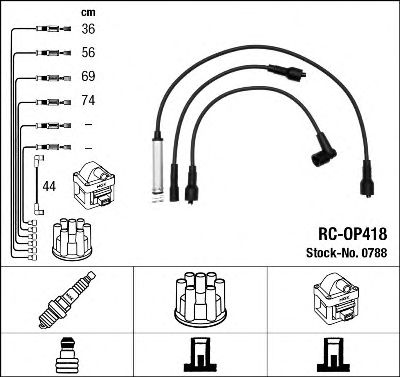 NGK 0788 -  Комплект проводов зажигания