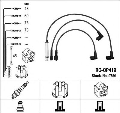 NGK 0789 -  Комплект проводов зажигания