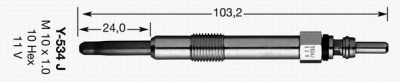 NGK 3413 -  Свеча накаливания