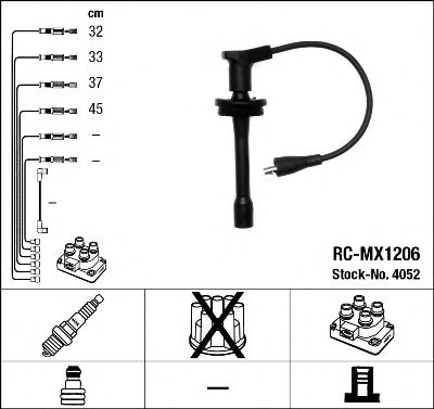 NGK 4052 -  Комплект проводов зажигания