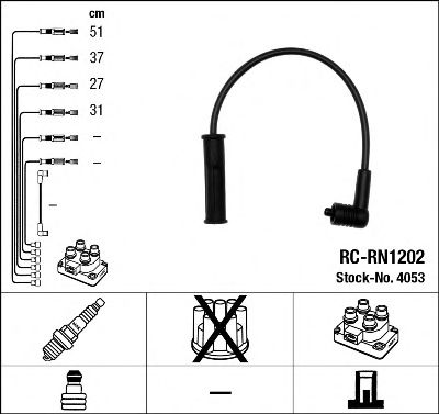 NGK 4053 -  Комплект проводов зажигания