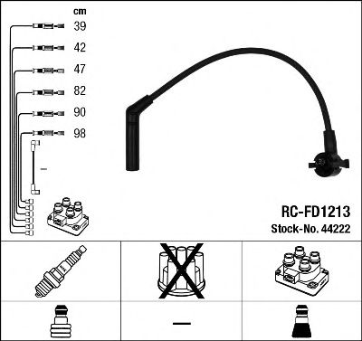 NGK 44222 -  Комплект проводов зажигания