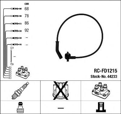 NGK 44233 -  Комплект проводов зажигания