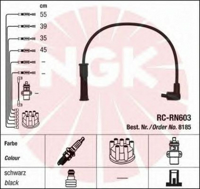 NGK 44280 - Комплект проводов зажигания