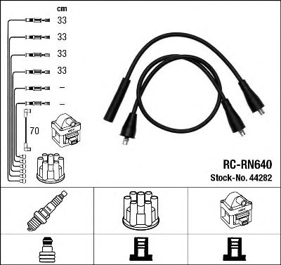 NGK 44282 - Комплект проводов зажигания