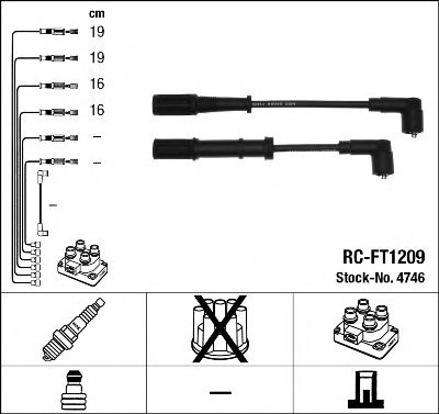 NGK 4746 -  Комплект проводов зажигания