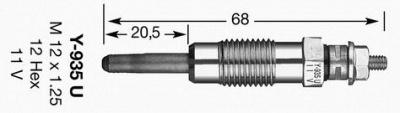 NGK 4791 -  Свеча накаливания