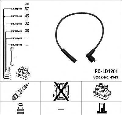 NGK 4943 -  Комплект проводов зажигания