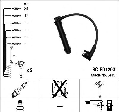 NGK 5405 -  Комплект проводов зажигания
