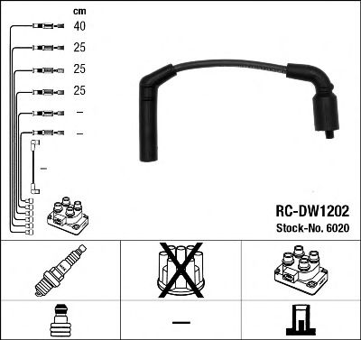 NGK 6020 -  Комплект проводов зажигания