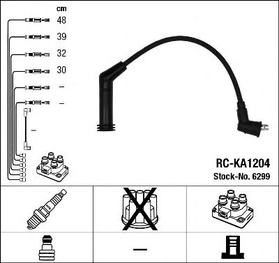 NGK 6299 -  Комплект проводов зажигания