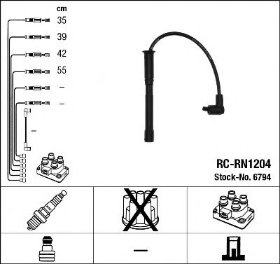 NGK 6794 -  Комплект проводов зажигания