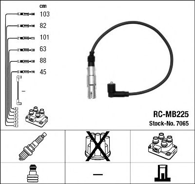 NGK 7065 -  Комплект проводов зажигания