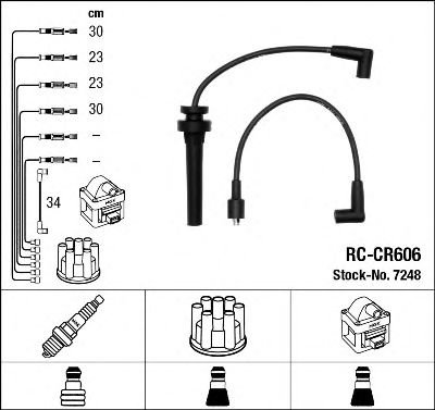 NGK 7248 -  Комплект проводов зажигания
