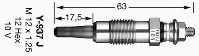 NGK 7503 -  Свеча накаливания