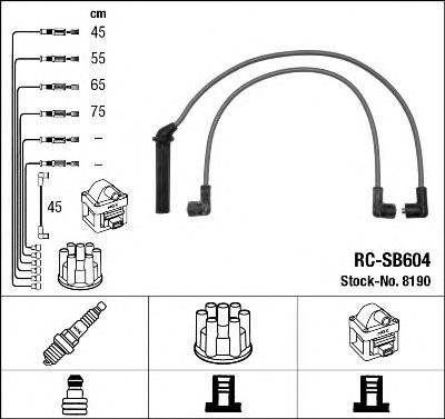NGK 8190 -  Комплект проводов зажигания