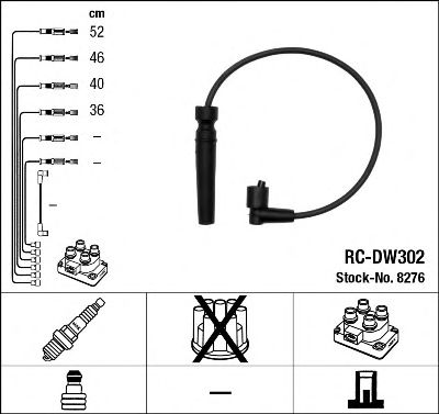 NGK 8276 -  Комплект проводов зажигания