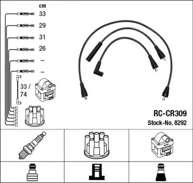NGK 8292 -  Комплект проводов зажигания