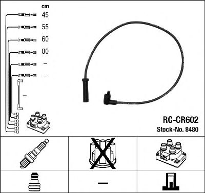 NGK 8480 -  Комплект проводов зажигания
