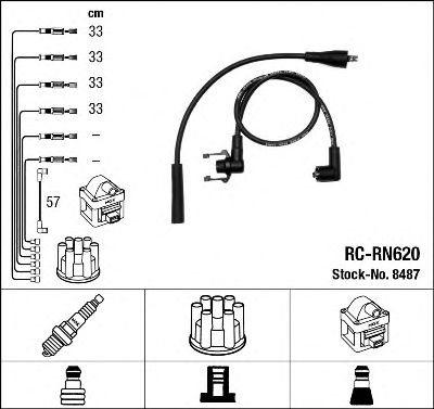 NGK 8487 -  Комплект проводов зажигания