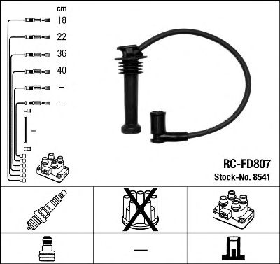 NGK 8541 -  Комплект проводов зажигания