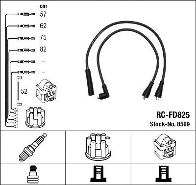 NGK 8569 -  Комплект проводов зажигания