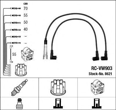 NGK 8621 -  Комплект проводов зажигания