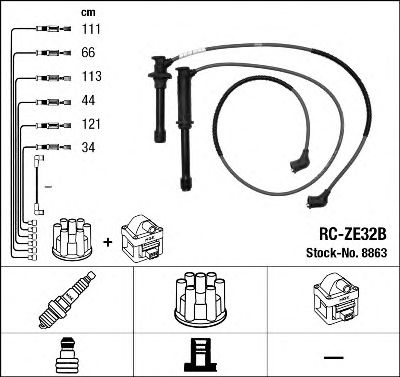 NGK 8863 -  Комплект проводов зажигания