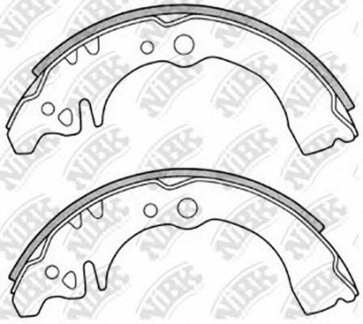 NIBK fn0029 -  Колодки тормозные барабанные