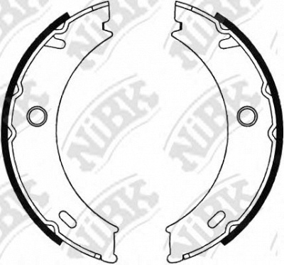 NIBK fn0576 -  Комплект тормозных колодок, стояночная тормозная система