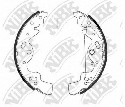 NIBK fn0628 -  Колодки тормозные барабанные