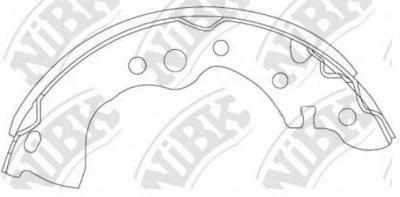 NIBK fn0636 -  Колодки тормозные задние барабанные