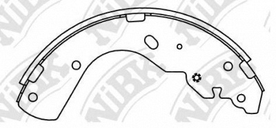 NIBK fn3416 -  Колодки тормозные барабанные