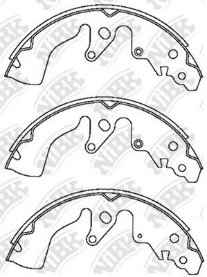 NIBK fn9970 -  КОЛОДКИ БАРАБАННЫЕ FN9970 NIBK ESCUDO 2.0L 05