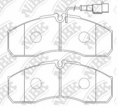 NIBK pn0072w -  Колодки тормозные дисковые передние, комплект