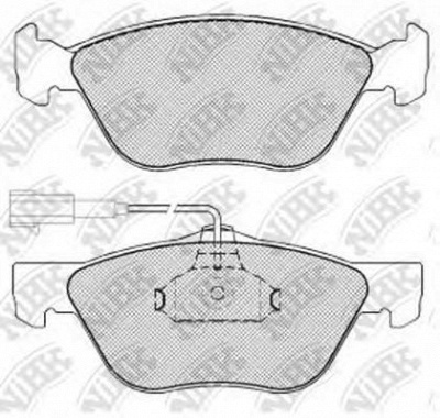NIBK pn0130w -  Колодки тормозные дисковые передние, комплект